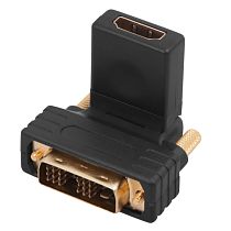 Переходник поворотный, штекер DVI-D - гнездо HDMI REXANT