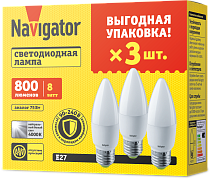 Лампа Navigator 95 323 NLL-C37-8-230-4K-E27-FR-PACK3