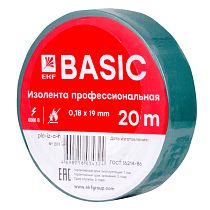Изолента класс А (0,18х19мм) (20м.) зеленая EKF Basic