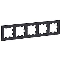 AtlasDesign Карбон Рамка 5 постовая, универсальная Systeme Electric (Schneider Electric)