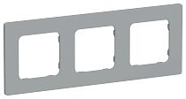 FLITE Рамка 3-местная РУ-3-К-ФлС серый IEK