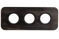 Рамка трехпостовая Шедель Верди цвет Угольно-черный Bironi