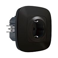 Valena Allure NETATMO Антрацит Розетка 2К+З 16А Valena Allure NETATMO Антрацит Розетка 2К+З 16А