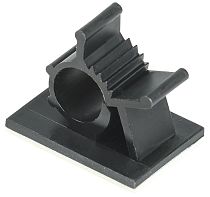 Клипса самоклеящаяся КС-10 черная  IEK