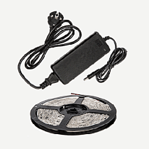 Набор светодиодная лента LS 50СW-60/33-5-AP 60LED 72Вт IP33 6000K холодный белый 5м, адаптер IN HOME Набор светодиодная лента LS 50СW-60/33-5-AP 60LED 72Вт IP33 6000K холодный белый 5м, адаптер IN HOME