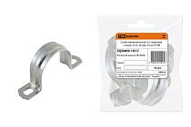 Скоба металлическая 2-х лапковая с внутр. d 25-26 мм (10 шт)  TDM