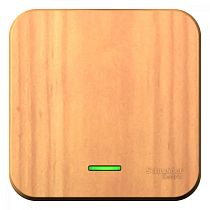 Blanca открытая установка без пластины Ясень Выключатель 1 клавишный  с подсветкой  10А Systeme Electric (Schneider Electric)