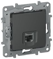 IEKETIKA Розетка компьютерная RJ45 категория 5Е UTP 6712411 графит IEK