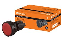 Кнопка переключатель SB7-EA45 d22мм 1з+1р красная  TDM