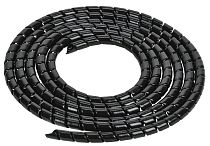 Спираль монтажная СП-09 черная (2м/упак) IEK