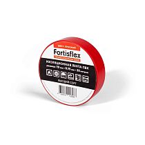 Изолента ПВХ 19х0.15x20 красная Fortisflex