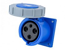 Розетка для скрытой проводки 2Р+РЕ 63А 220В IP67 РЩ-103