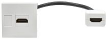 PRIMER РКМ-20-10-П Розетка мультимедийная HDMI M/M (2 модуля) белая  IEK