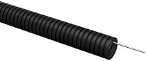 ELASTA Труба гофрированная ПВХ d=25мм с зондом черная (50м)  IEK