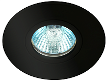 Светильник встраиваемый алюминиевый ЭРА KL83 BK MR16/GU5.3 черный