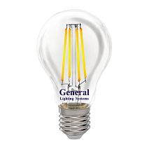 Филаментная светодиодная лампа General GLDEN-A60S-DEM-13-230-E27-4500 1/10/100