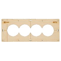 Шаблон для подрозетников c 4 отв. диам. 72 мм EKF Expert