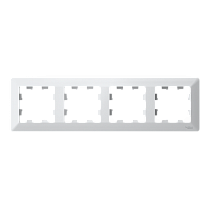 ATLASDESIGN AIR 4-постовая РАМКА, БЕЛЫЙ/дымчатый черный