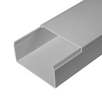 Кабель-канал серый RAL 7035 двойной замок в п/э 80х40 (30м/уп) Промрукав