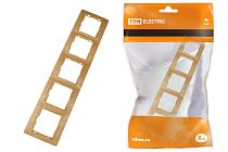 Рамка 5 постовая горизонтальная "ЭКО" (сосна) "Таймыр"  TDM