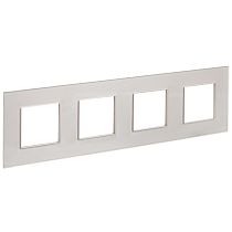 SKANDY Рамка 4-местная SK-F24Sh стекло шампань IEK