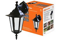 Светильник 6100-02 садово-парковый шестигранник, 100Вт, вниз, черный  TDM