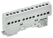 TEKFOR Шина L "фаза" изолированная на универсальном держателе 6х9-10-Ср IEK