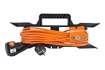 Удлинитель-шнур силовой на рамке УШ10  (штепс. гнездо, 40м ПВС 2х1,0) TDM