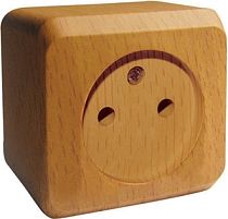 ЭТЮД открытая установка Бук Розетка одинарная без заземления Systeme Electric (Schneider Electric)