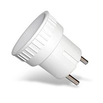 Адаптер переходник без заземления белый 6А 250В UNIVERSAL