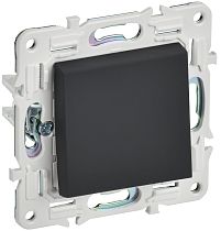 SKANDY Выключатель 1-клавишный 10А SK-V01G графит IEK