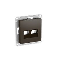 AtlasDesign Мокко Накладка двойная для информационных функций типа Keystone AtlasDesign Мокко Накладка двойная для информационных функций типа Keystone