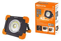 Прожектор переносной светодиодный ФП6, 20 Вт, 1800 лм, Li-Ion 3,7 B 6,6 A*ч, USB,  TDM