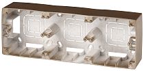 Коробка ЭРА 12-6103-13 бронза для накладного монтажа механизмов тройная Коробка ЭРА 12-6103-13 бронза для накладного монтажа механизмов тройная