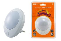 Ночник "Хамелеон"  D 75  с выключателем,белый, 0,5 Вт, 220 В  TDM