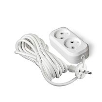 Удлинитель Е-202 ПВС 2*0,75 2 гнезда без заземления 7м UNIVERSAL