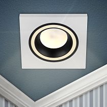 Светильник встраиваемый декоративный ЭРА DK91 WH/BK MR16/GU5.3 белый/черный
