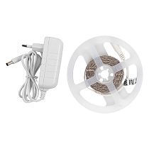 Лента светодиодная GLS-2835-60-4.8-12-IP20-PRO-3-3-KIT готовый комплект 3м с адаптером Лента светодиодная GLS-2835-60-4.8-12-IP20-PRO-3-3-KIT готовый комплект 3м с адаптером