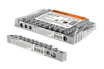 Шина "N" нулевая 6х9мм 10/2 (10 групп/крепеж по краям) никелированная инд. стикер  TDM