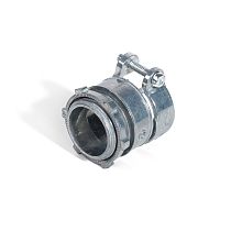 Муфта вводная для металлорукава и трубы ВТ(Х)-32(1+1/4") с крепежным хомутом (уп.10шт) Fortisflex