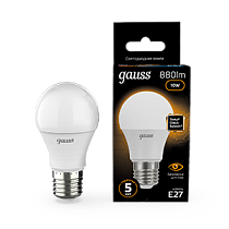 Лампа светодиодная Gauss A60 10Вт E27 880lm 3000K