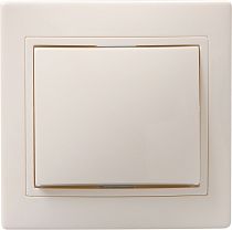 ВСк10-1-0-ККм Выключатель 1клавишный кнопочный 10А КВАРТА (кремовый) IEK