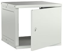 Шкаф настенный 19" 9U 600х600мм металлическая дверь серый GENERICA