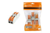 Соединительная проходная клемма СК-412-2  (2,5мм2)  (4 шт/упак)   TDM