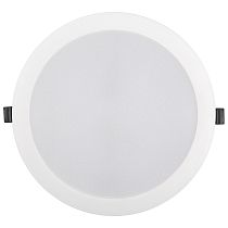 Светильник встраиваемый LED круг 24Вт 4500К 220мм белый пластик IP40 General GLP-RW3-24BT-220-4