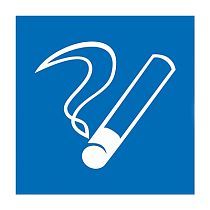 Наклейка информационный знак "Место курения" 100х100 REXANT Наклейка информационный знак "Место курения" 100х100 REXANT