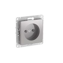AtlasDesign Алюминий Розетка без заземления без шторок, 16А, мех., быстрозажим. клемм