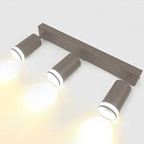 Спот на основании GWL-3GU10-M-IP20 Тройной Графит С боковым рассеивателем Башня