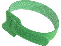 ITK Хомут-липучка для кабеля 14х210мм с м/з зеленый (100шт) IEK