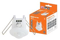 Датчики движения инфракрасные ДДТ-02 40мм, 800Вт, 10-900с, 6м, 3+лк, 120(сбоку)+360(сверху)гр, IP20,  TDM